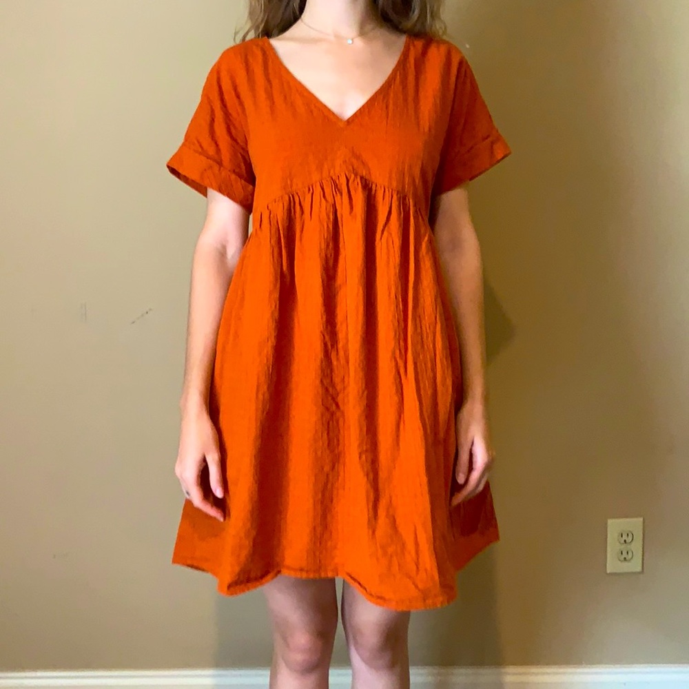 Orange Mini Dress